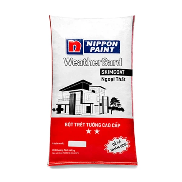 Bột Trét Ngoại Thất Nippon WeatherGard Skimcoat