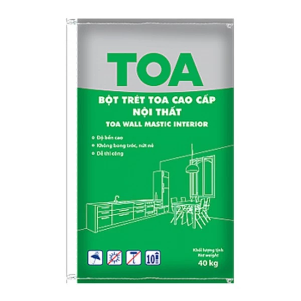 Bột Trét Nội Thất Toa Wall Mastic INT