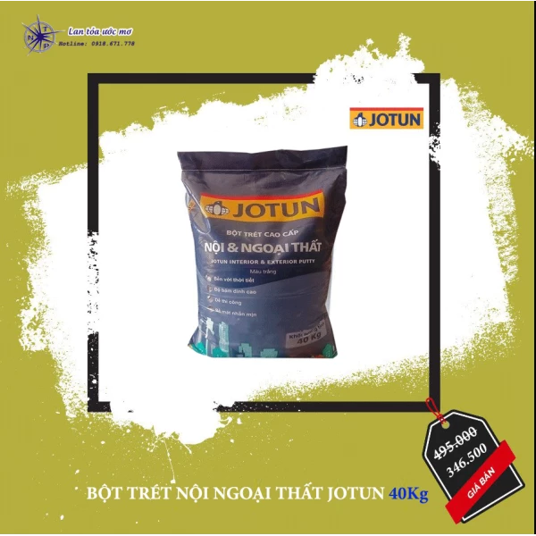 Bột Trét Nội Ngoại Thất Jotun Cao Cấp