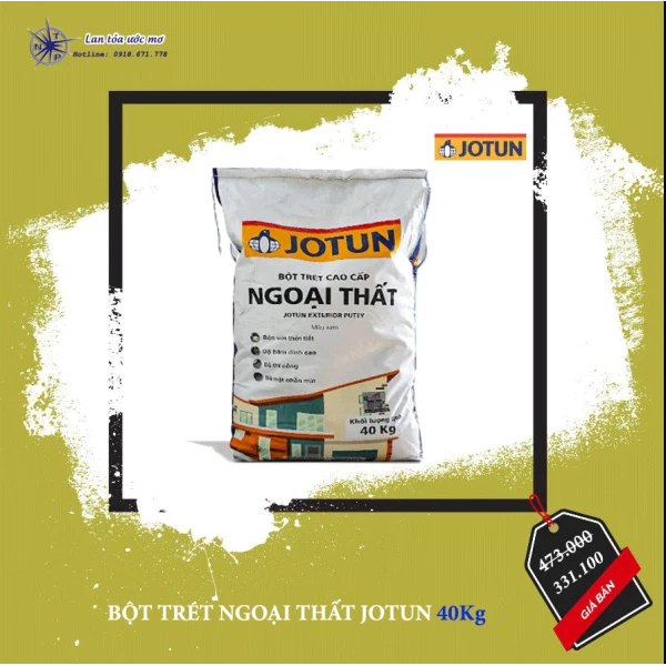 Bột Trét Ngoại Thất Jotun Cao Cấp