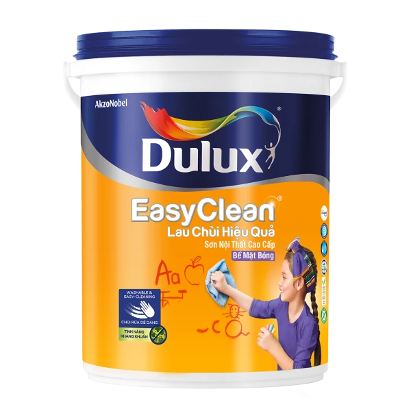 Sơn Nội Thất Dulux Easyclean Lau Chùi Hiệu Quả - Bề Mặt Bóng