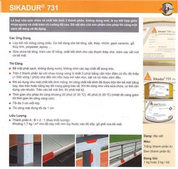Sikadur 731 – Sự Lựa Chọn Tuyệt Vời Cho Các Công Trình Bê Tông