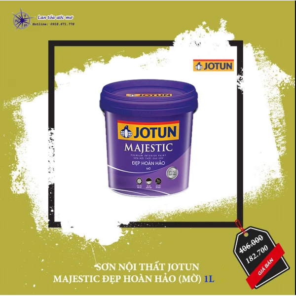 Sơn Nội Thất Jotun Majestic Đẹp Hoàn Hảo Mờ