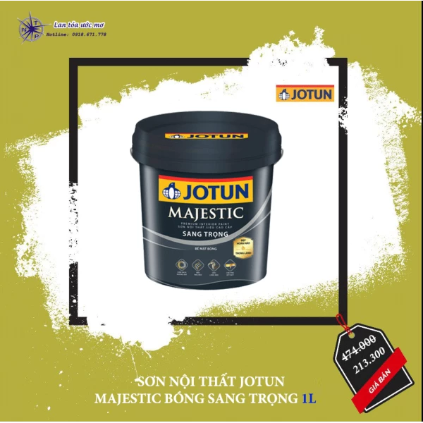 Sơn Nội Thất Jotun Majestic Bóng Sang Trọng