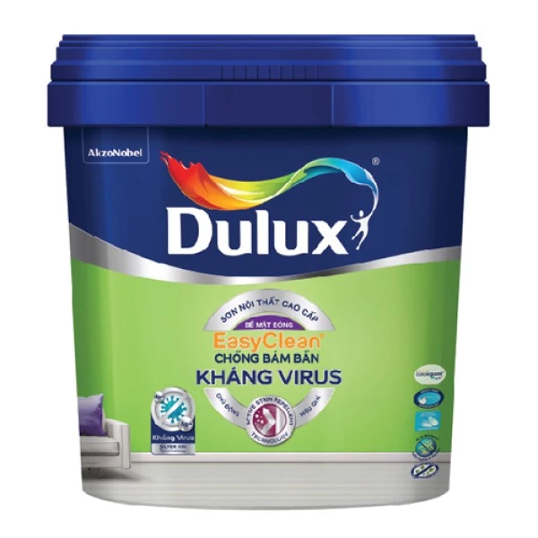 Sơn Nội Thất Dulux EasyClean Chống Bám Bẩn Kháng Virus - Bề Mặt Bóng