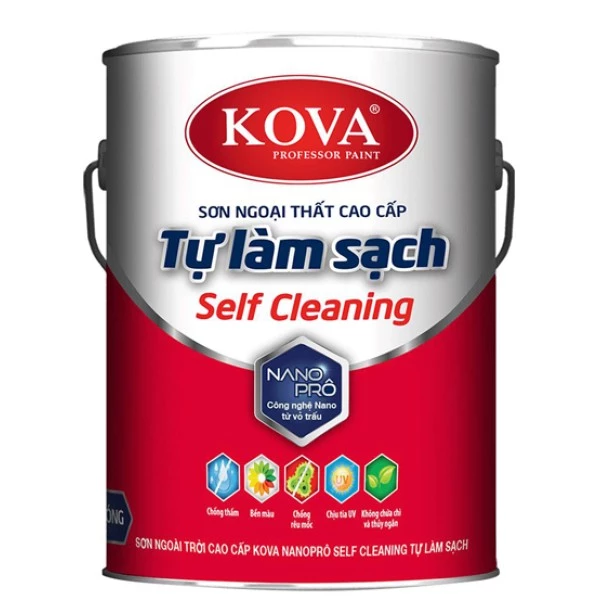 Sơn Ngoại Thất Tự Làm Sạch Siêu Cao Cấp Kova Nanoproo Self-Cleaning