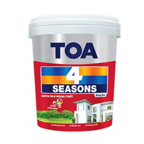Sơn Ngoại Thất Toa 4 Seasons Satin Glo - Bóng Mờ