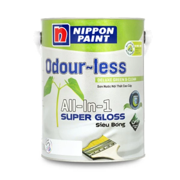 Sơn Nội Thất Nippon Odour-Less All-in-1 Siêu Bóng