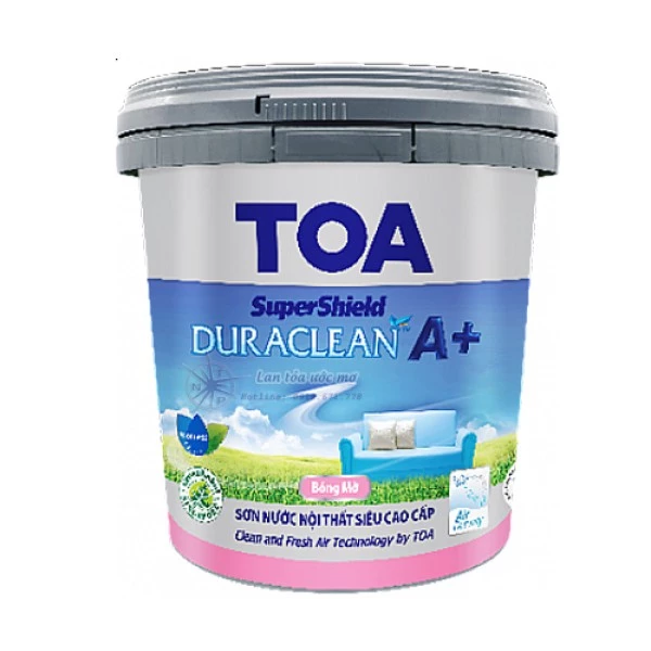 Sơn Nội Thất Toa SuperShield DuraClean A+ Bóng Mờ