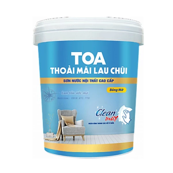 Sơn Nội Thất Toa Thoải Mái Lau Chùi - Bóng Mờ